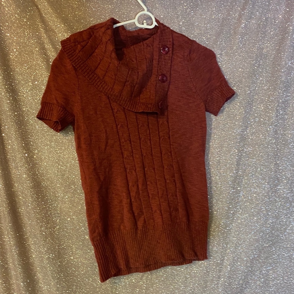 Short Sleeve Sweater Shirt